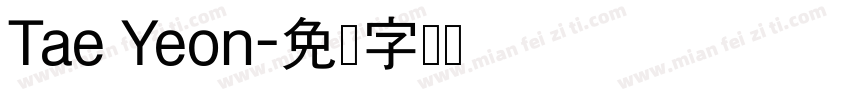 Tae Yeon字体转换